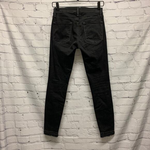 FRAME - Le Skinny Studded Double Raw-Edge Jeans - Picture 4 of 10